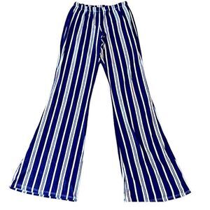 Rainbow flared leggings navy and white SUPER SOFT size medium